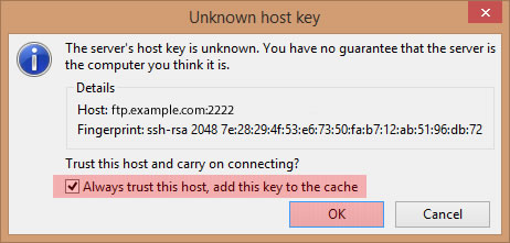 FileZilla - ���������� ����� �����